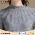 China Big Factory Good Price Turtleneck Pollover Camisola De Lã De Mulheres De Caxemira Com Bolso